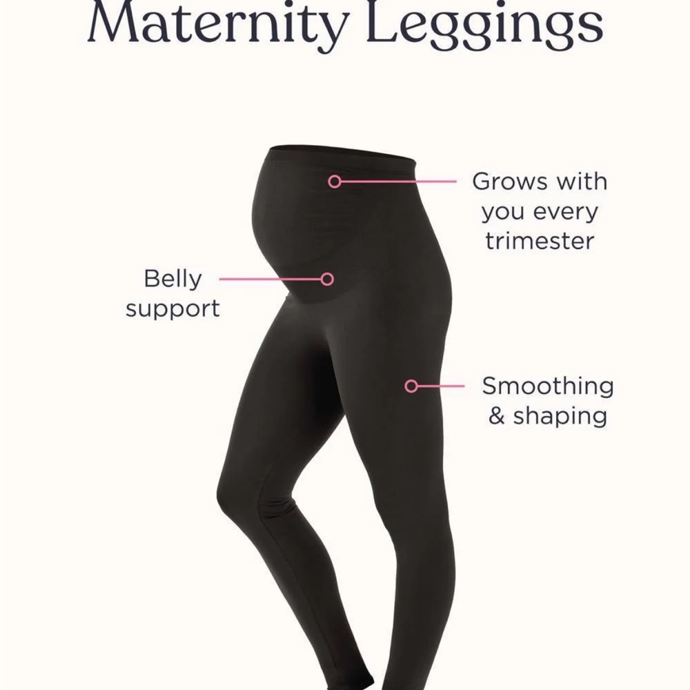 Belly Bandit Black Mother Tucker Maternity Leggings